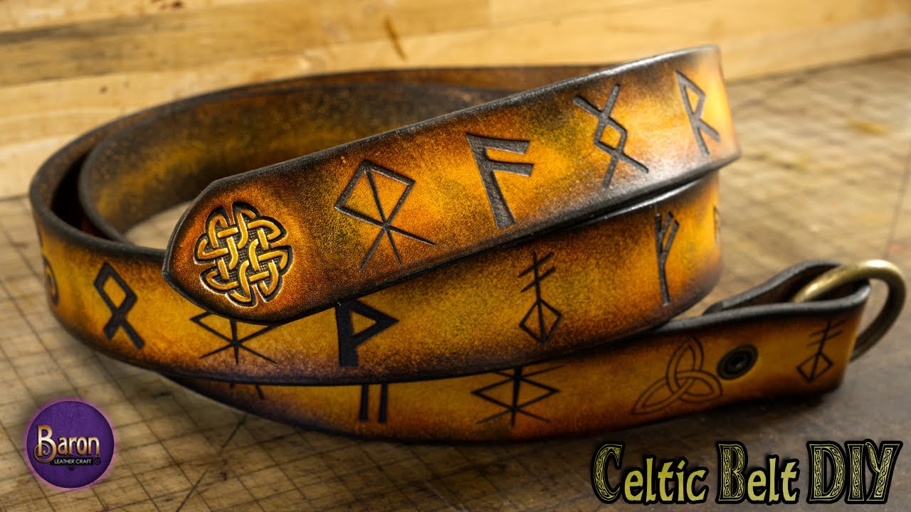 How to make a Celtic belt! Magic Gradient dye technique