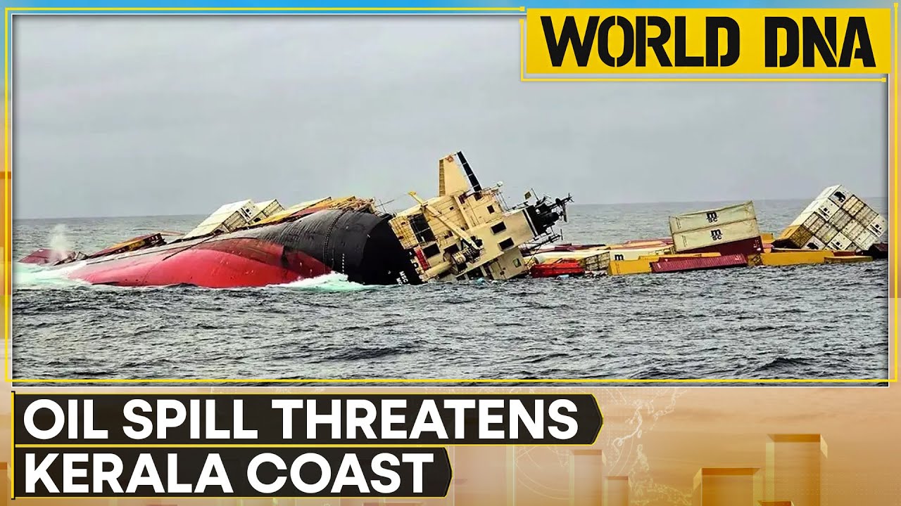 Kochi Coast: Liberian Ship With Hazardous Cargo Topples Off Kerala Coast | WION