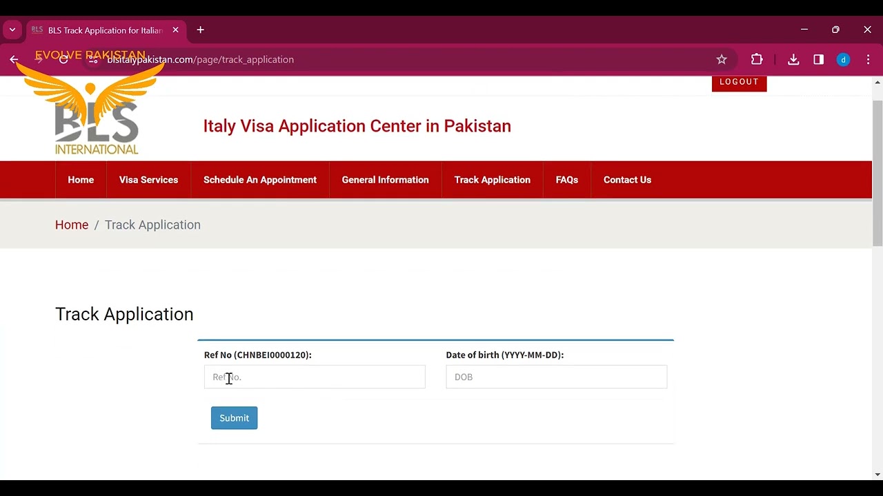 How to Track Your Italian Visa Application on the BLS Portal/Checking Visa Status Online #italyvisa