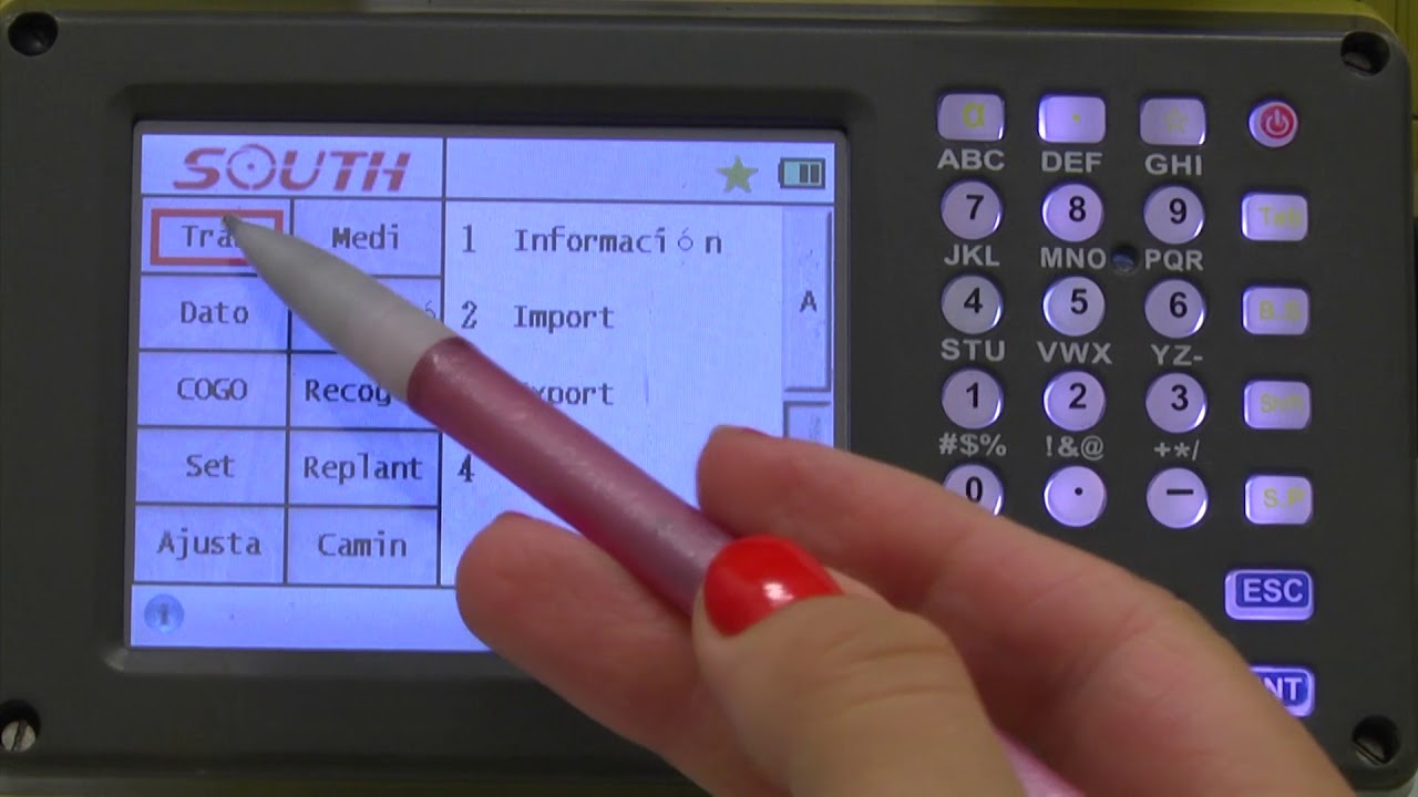 COMO IMPORTAR O EXPORTAR DATOS DE LA ESTACIÓN TOTAL NTS 345R