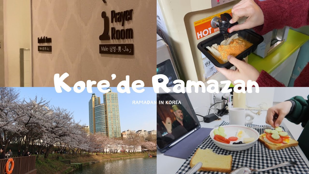 KORE’DE RAMAZAN| sahur rutinim, okul günü kiraz çiçeklerini görmeye gidiyorum, han nehrinde iftar..