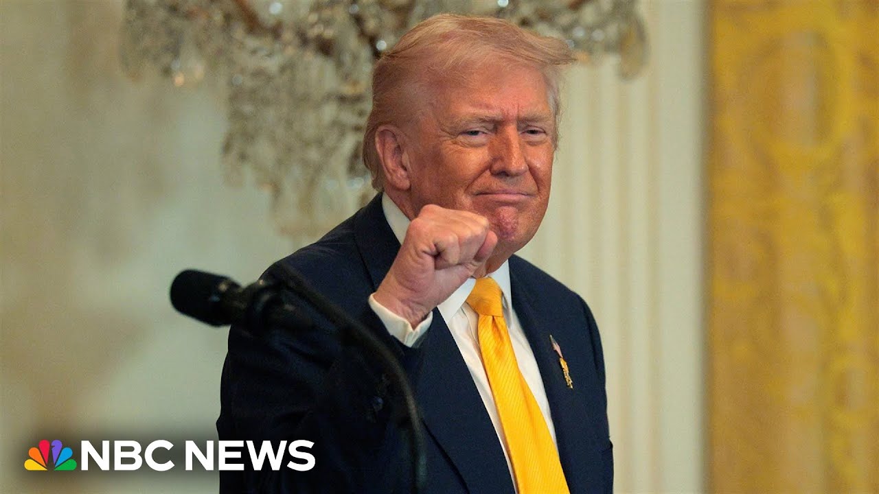 LIVE: Trump holds medal of honor ceremony as Iran conflict expands | NBC News