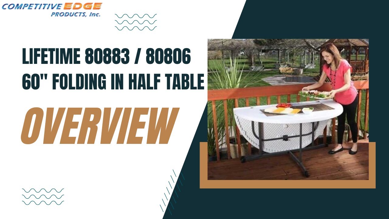 Lifetime 80883 / 80806 Round Table - The Must-Have Folding Table for Any Occasion!