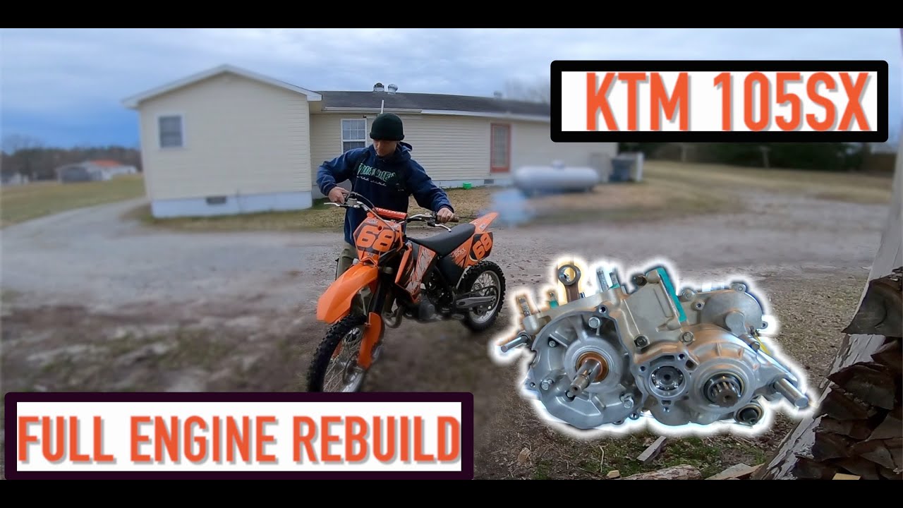 07 KTM 105SX FULL ENGINE REBUILD (PART 2)