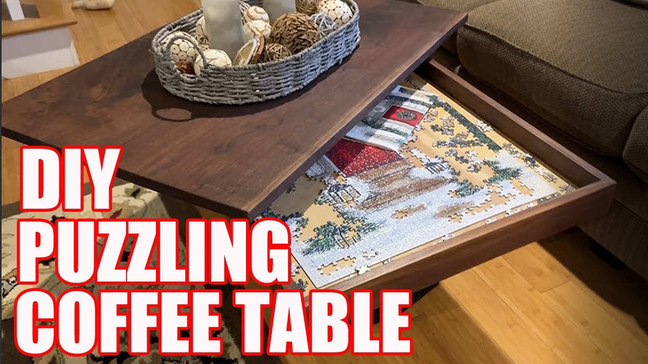DIY Board Game Coffee Table | Making A Puzzle Table