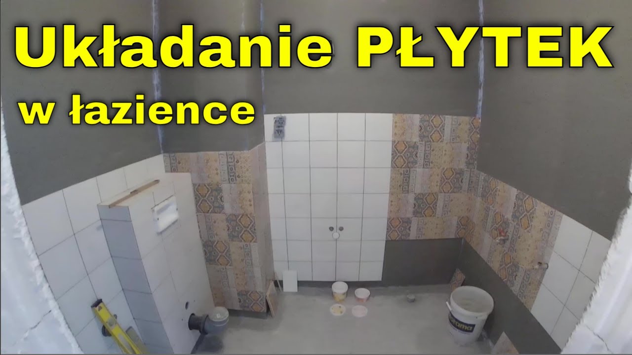 Jak kładę GLAZURĘ w swojej łazience. Klejenie, układanie płytek ceramicznych na ścianach łazienki.