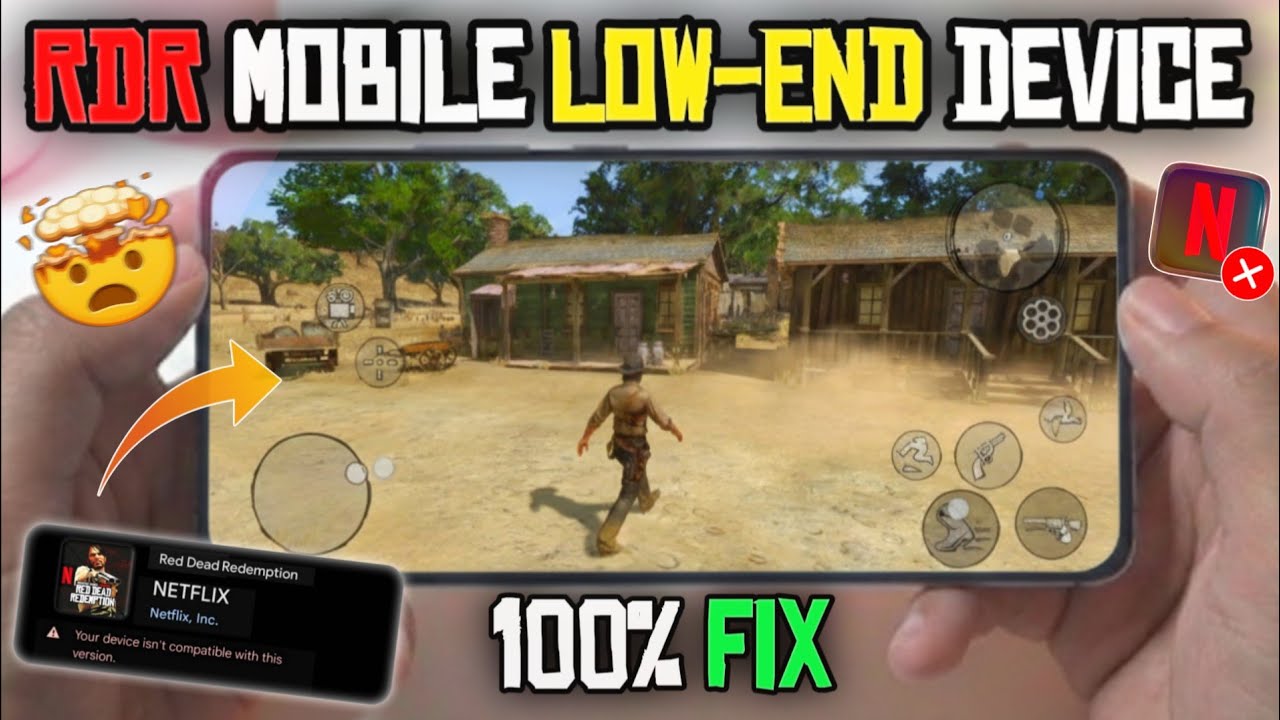 Red dead redemption Mobile - Device Compatible Fix! | Low-End device Test - RDR Mobile 