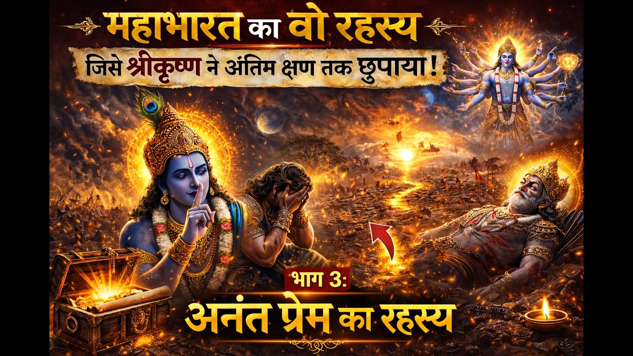 महाभारत का वो रहस्य जिसे श्रीकृष्ण ने अंतिम क्षण तक छुपाया! | भाग 3 – अनंत प्रेम का रहस्य