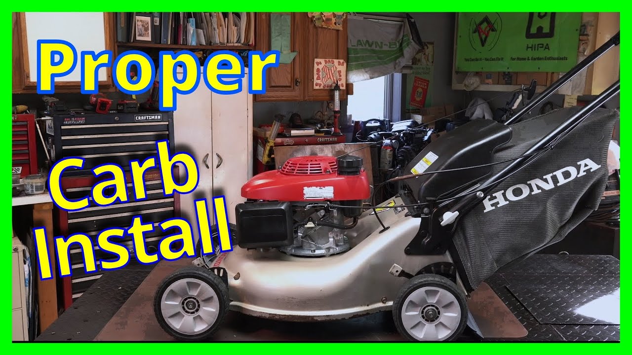 Honda Lawnmower HRR Carburetor & Gasket (CORRECT) Installation | How To / Tips