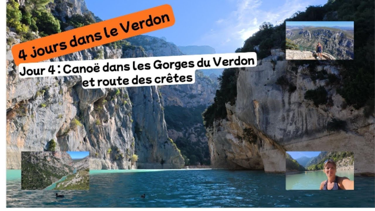4ème jour dans le Verdon, Canoë et route des crêtes