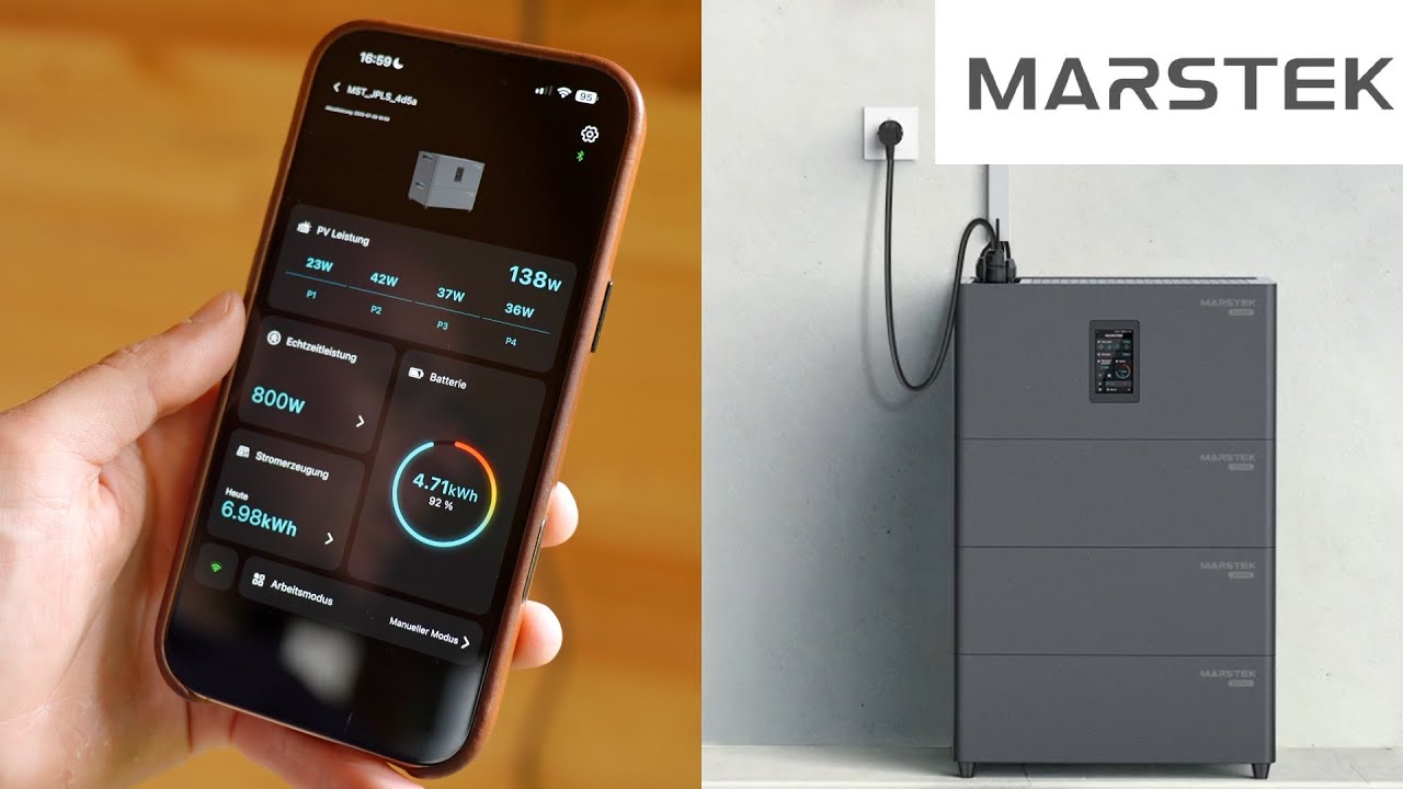 Balkonkraftwerk mit Speicher im Test: MARSTEK Jupiter C Plus All-in-One Lösung!