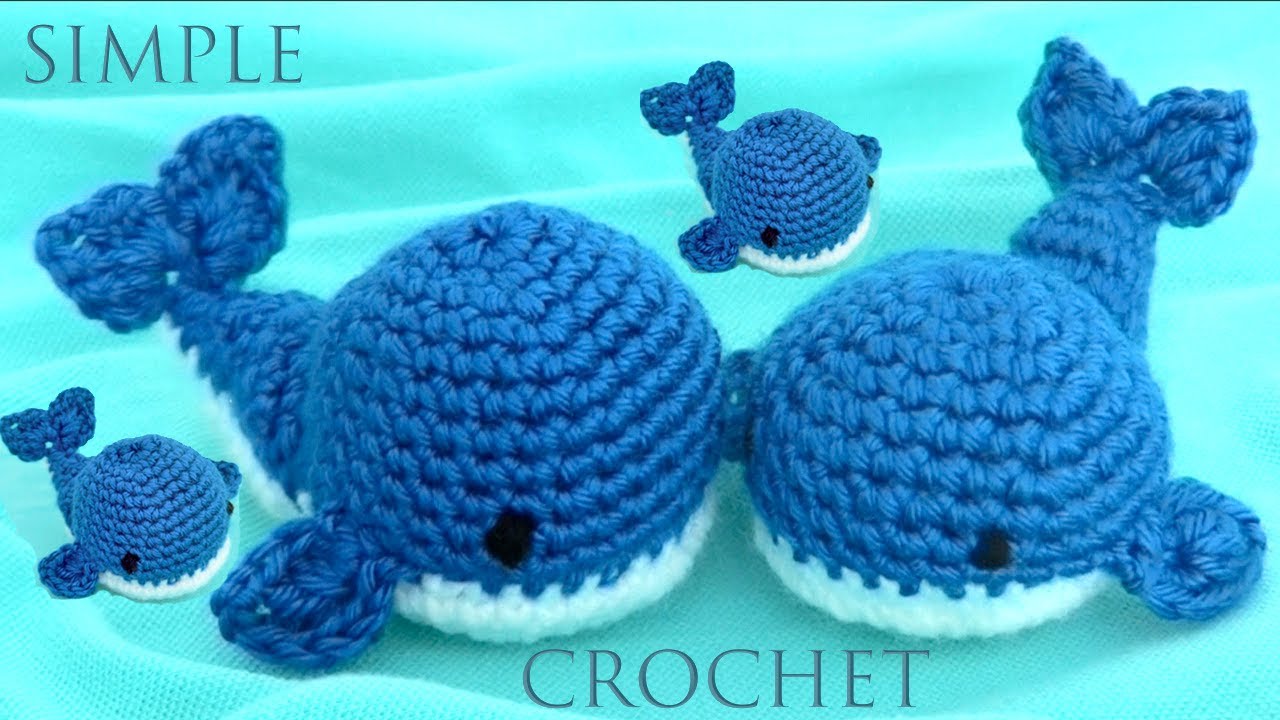 Como tejer a Crochet amigurumi tutorial ballenitas