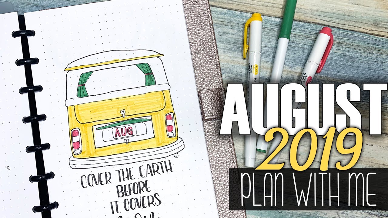 August 2019 ✈️ Plan With Me | Bullet Journal