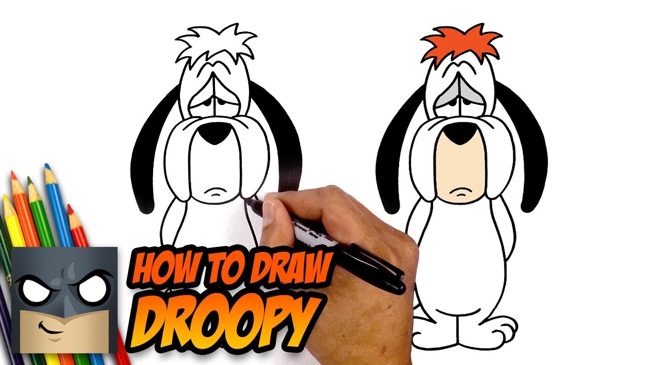 How to Draw Droopy Dog | Drawing Tutorial for Beginners