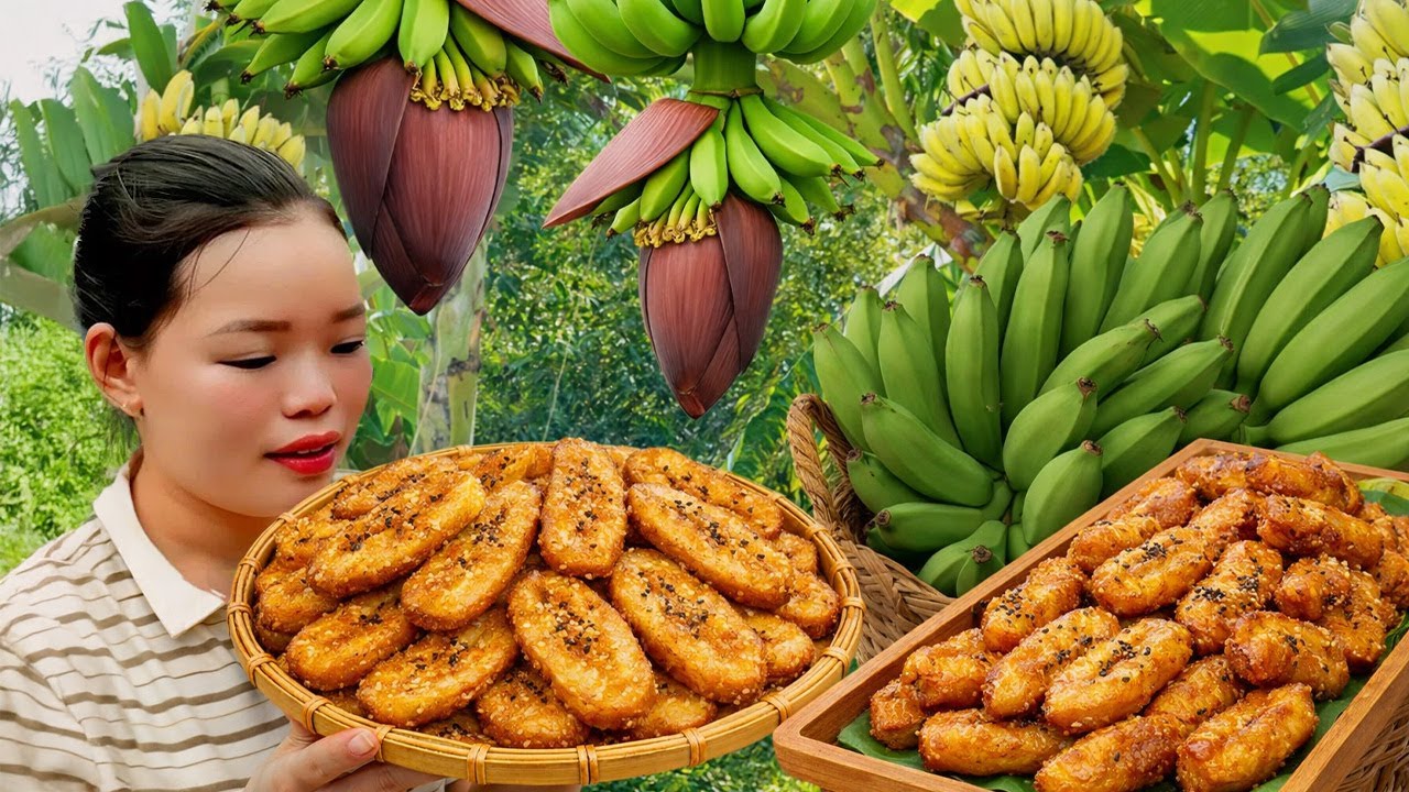Harvesting Bananas for the Market - Daily Rural Life -  Caring for the Vegetable | Trieu Mai Huong