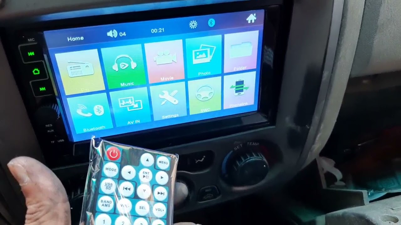 تركيب كاست تتش بلوتوث موديل hsh 7050 على عربية دبابة