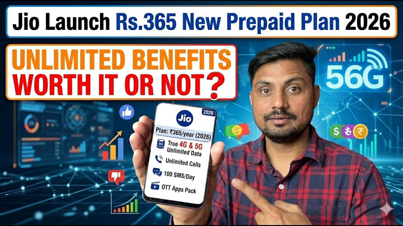 Jio Launch Rs.365 New Prepaid Plan 2026 – Unlimited Benefits Worth It or Not?