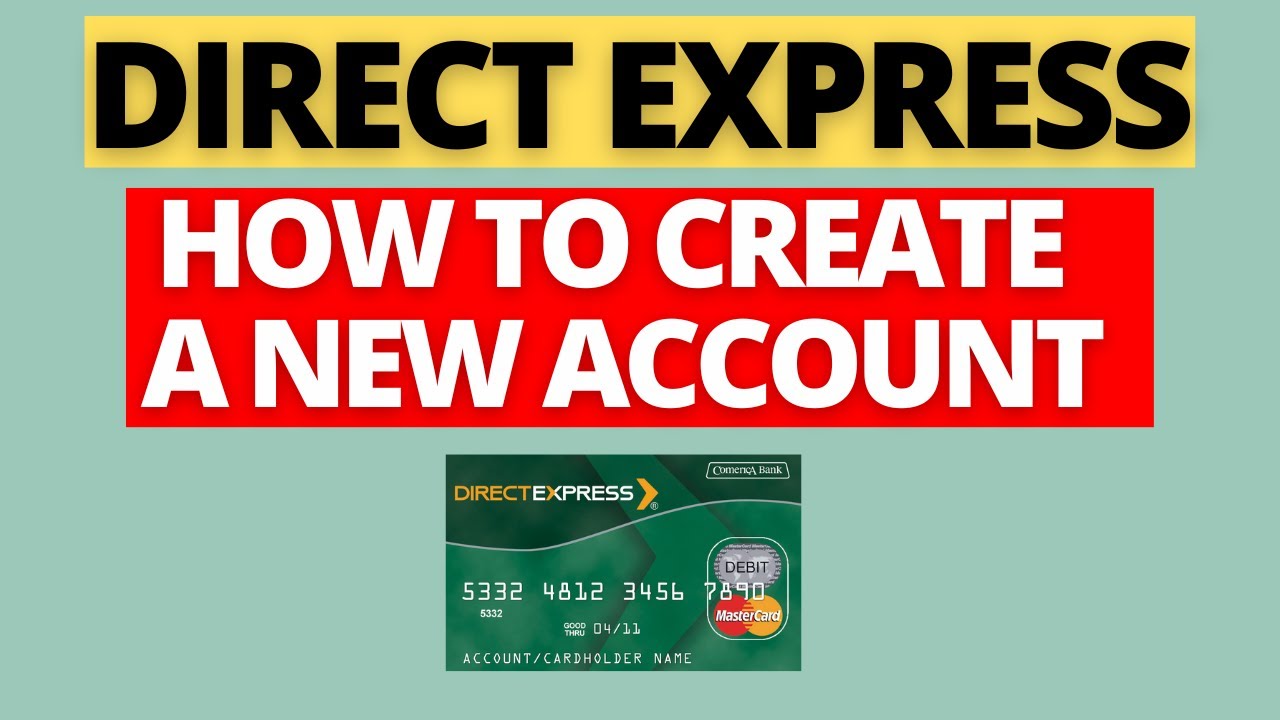 Как зарегистрировать учетную запись Direct Express
