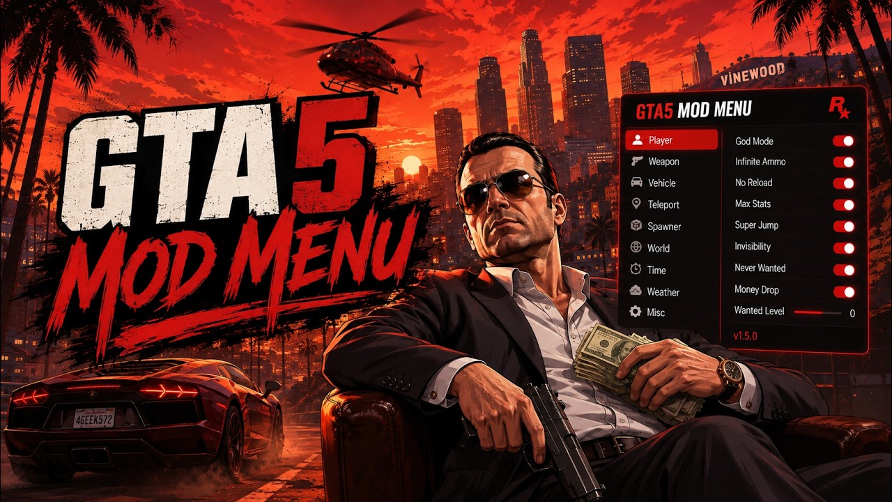 GTA 5 Mod Menu PC 2026 | New Kiddions Cheat 🔥 Money Hack & Online Mods [NO BAN]
