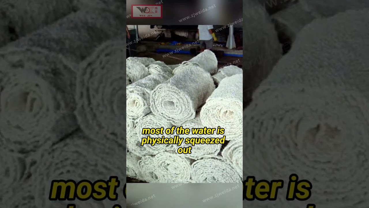 Natural Rubber Creper | TSR Rubber Processing | Dewatering Technology #NaturalRubber #TSR #Creping