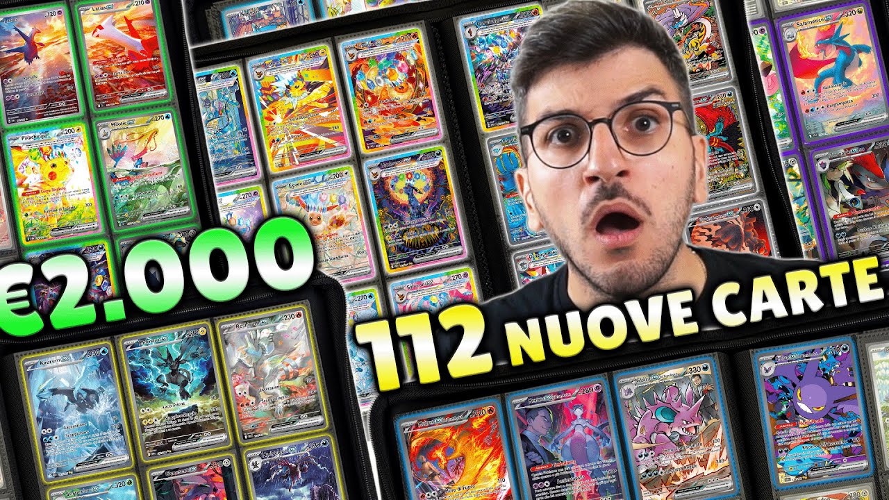 112 NUOVE CARTE per TUTTI i miei ALBUM MASTERSET POKEMON