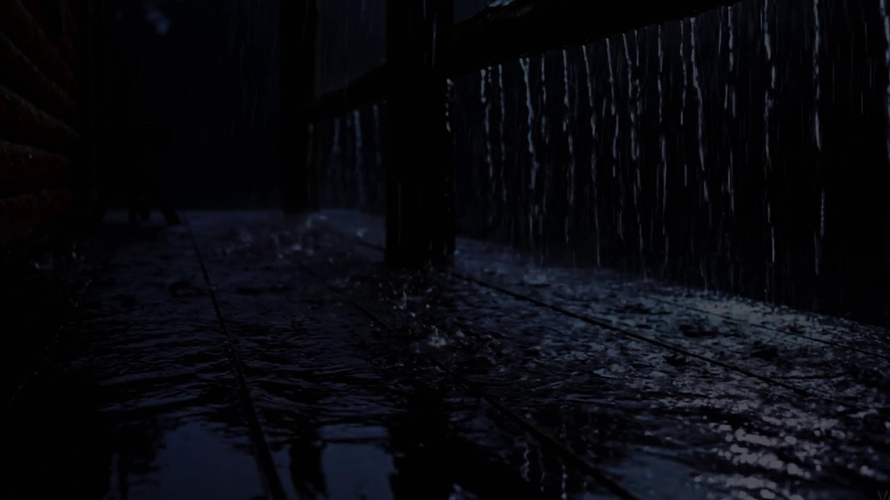 🔴 Deep in the Woods: Rain on Cabin Roof 🌧️ Sleep Ambience (No Thunder)