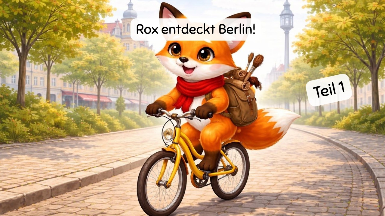 🦊 Rox entdeckt Berlin! 🚲🎨 | Kindergeschichte ab 3 Jahren
