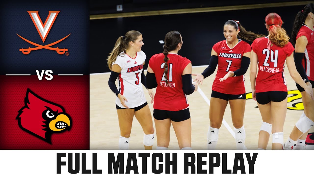 Virginia vs. Louisville Full Match Replay | 2025 ACC Volleyball