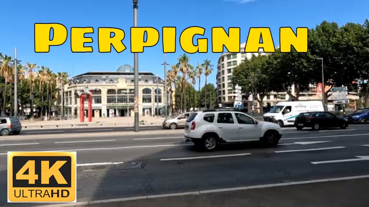 Perpignan, France-Walking Tour - Driving- French region