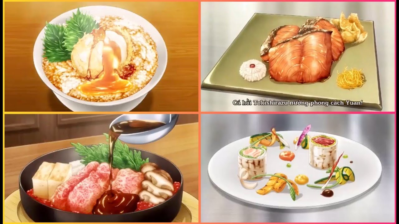 [ramen_tv] Phim hoạt hình nhật bản|Tổng hợp các món ăn vua đầu bếp soma(phần4)🥰🤩