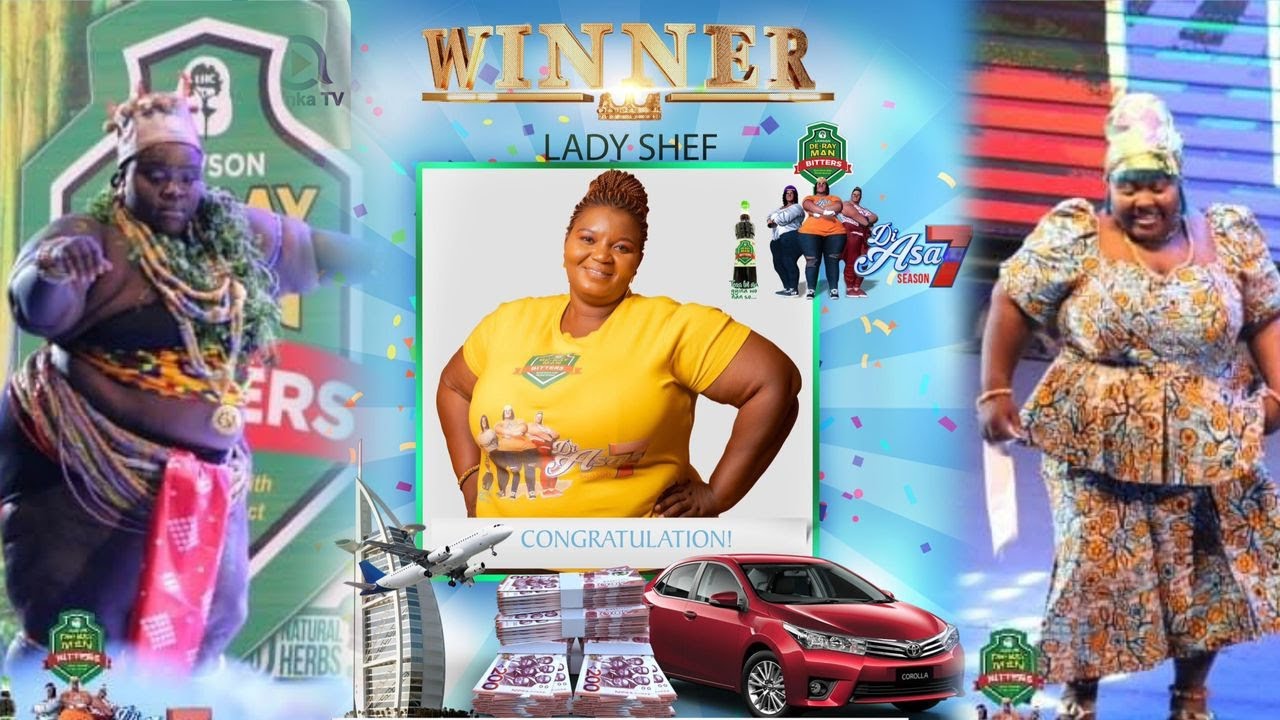 Watch how Lady Shef was crowned the winner of Atinka FM Di Asa Season 7, and her reaction was classy