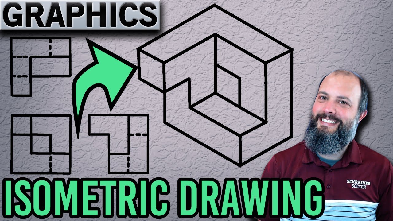Isometric Drawing with Horizontal and Vertical Faces &ndash; Subtractive Technique