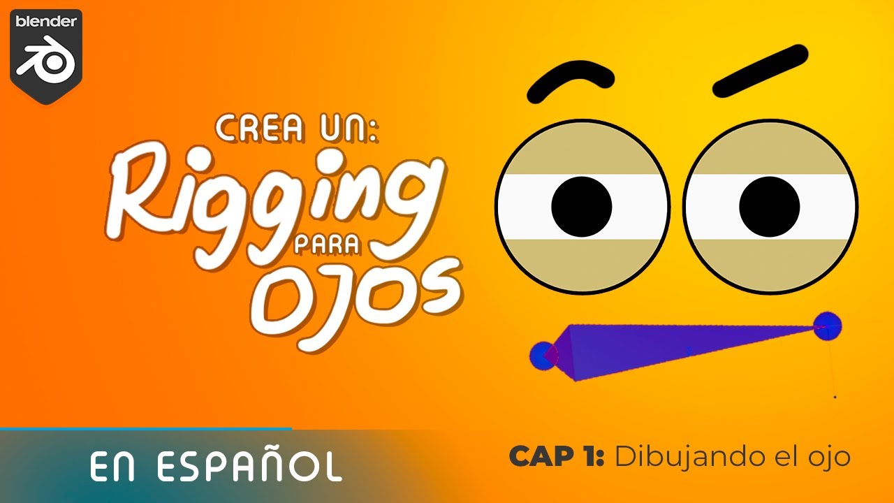 Rigging en Grease Pencil | Rig de ojos #1: Dibujando  |  Blender Tutorial en Español