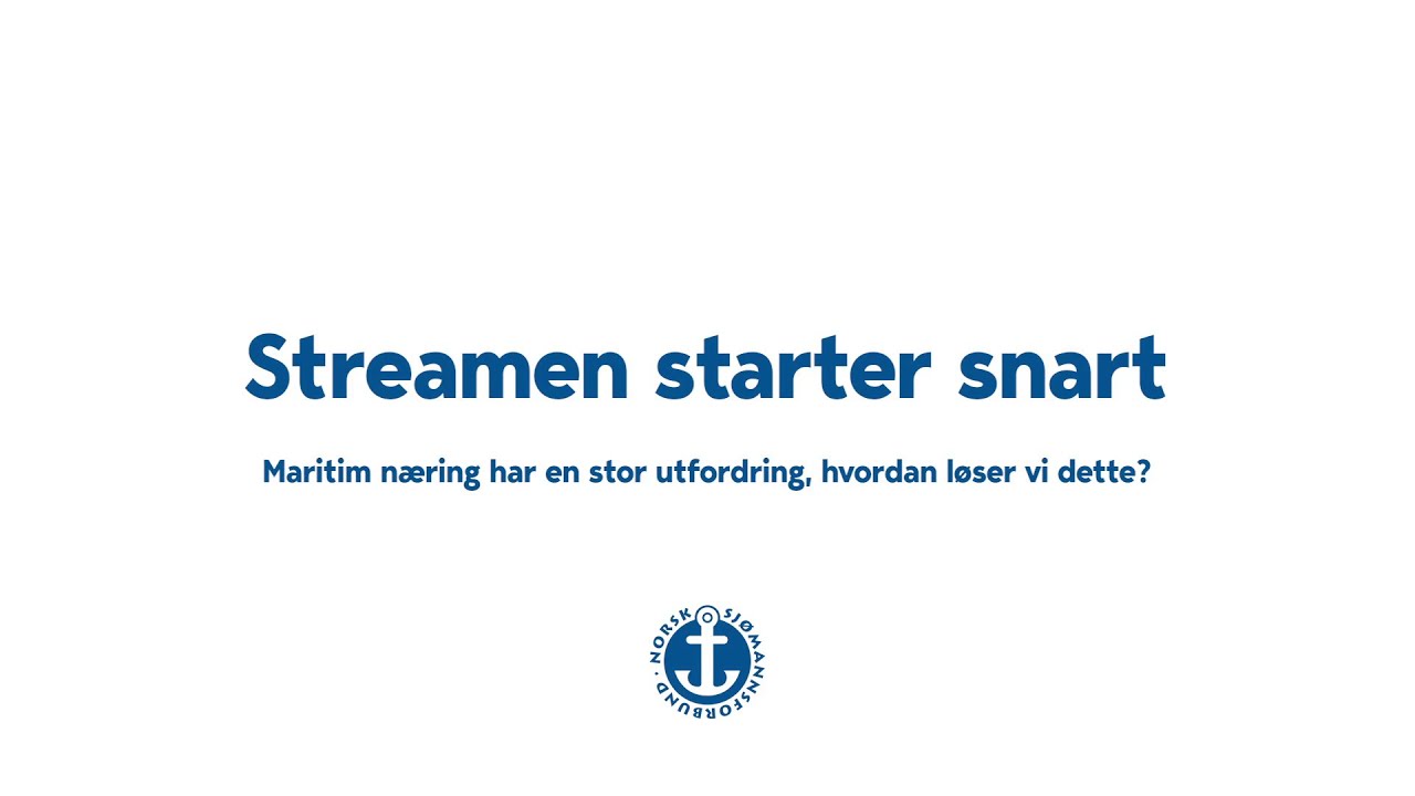 Arendalsuka 2023, tirsdag 15. august: Maritim næring har en stor utfordring, hvordan løser vi dette?