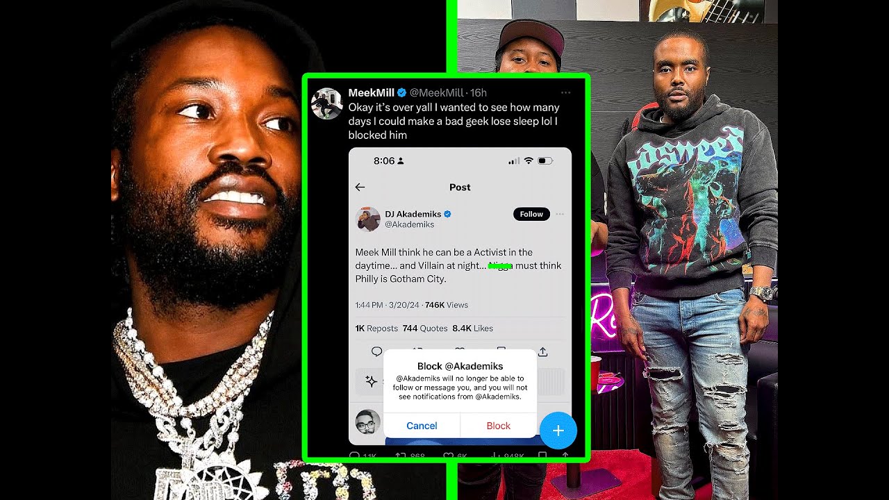 Meek Mill Claps @ Quilly Millz & BLOCKS Dj Akademiks