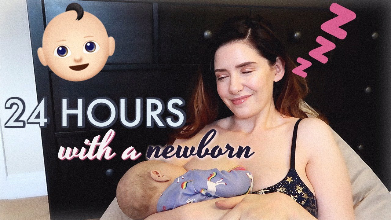24 HOURS WITH A NEWBORN | FIRST TIME PARENTS & EXCLUSIVELY BREASTFEEDING | Melanie Murphy