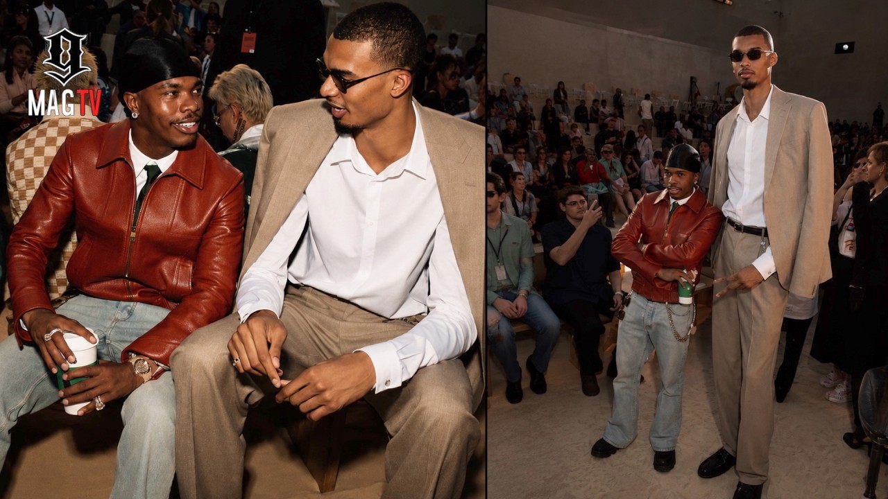 Lil Baby & Wemby Steal The Spotlight At Louis Vuitton Fashion Show In Paris! 📸