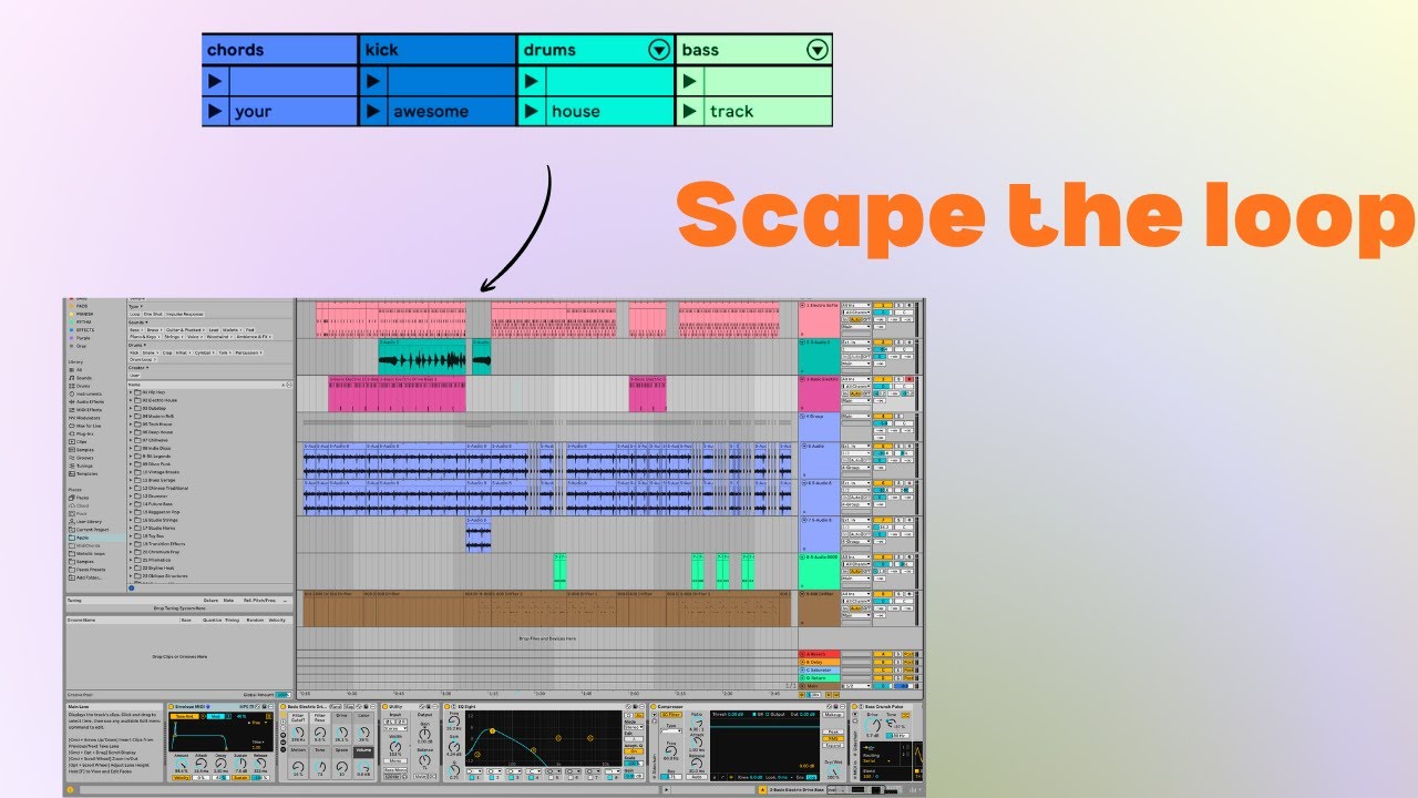 Stop the 4-Bar Loop: I Build a House Track in Session View