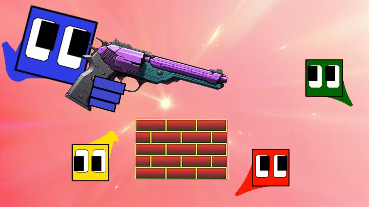 Epic Pistol Fight Between Squares! - Only One Wins!