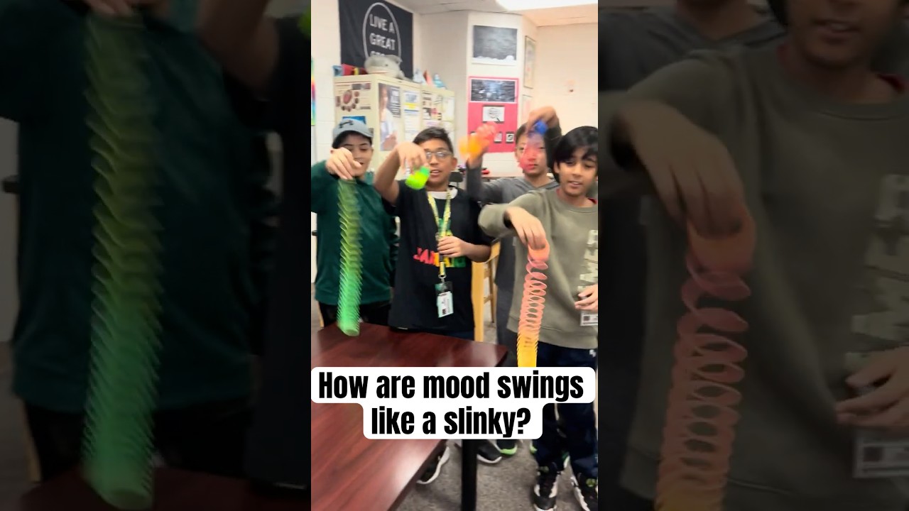 Mental Health Metaphors: Mood Swings are like a Slinky? ↕️ #SEL #mindfullearning