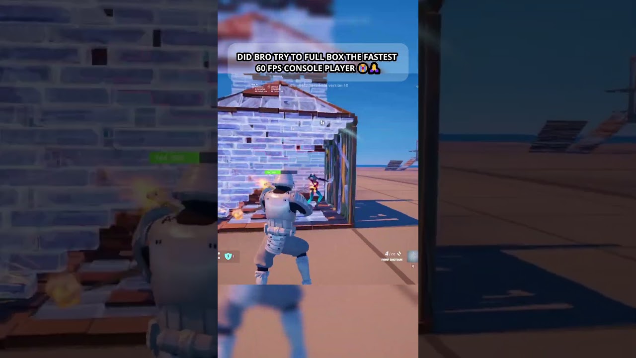 DID BRO TRY TO FULL BOX THE FASTEST 60 FPS CONSOLE PLAYER 😭🙏 #fortnite #fortniteclips #fortnitefunny