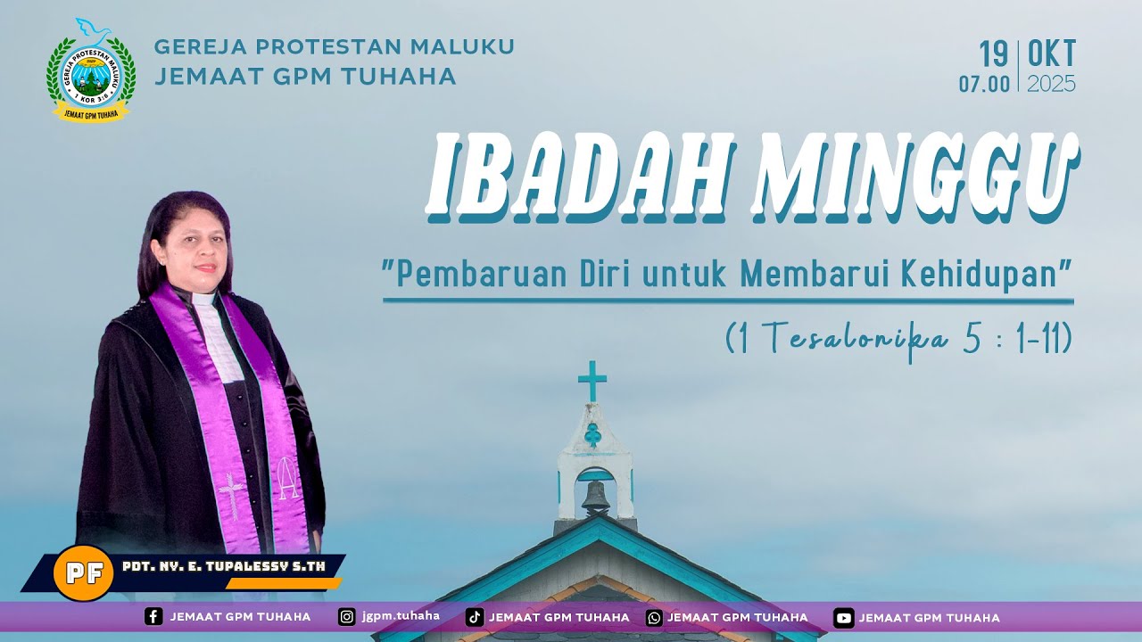 [Live] Ibadah Minggu Ke-3  | 19 Oktober 2025 | Jemaat GPM Tuhaha