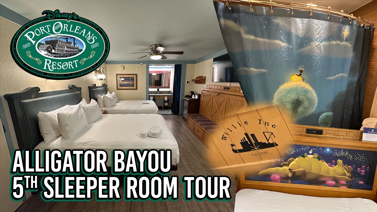 5th Sleeper Hotel Room Tour - Disney’s Port Orleans Resort Riverside - Alligator Bayou