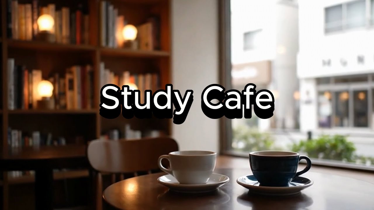 Lofi Study Cafe🎵 Instrumental Music & Coffee Sounds
