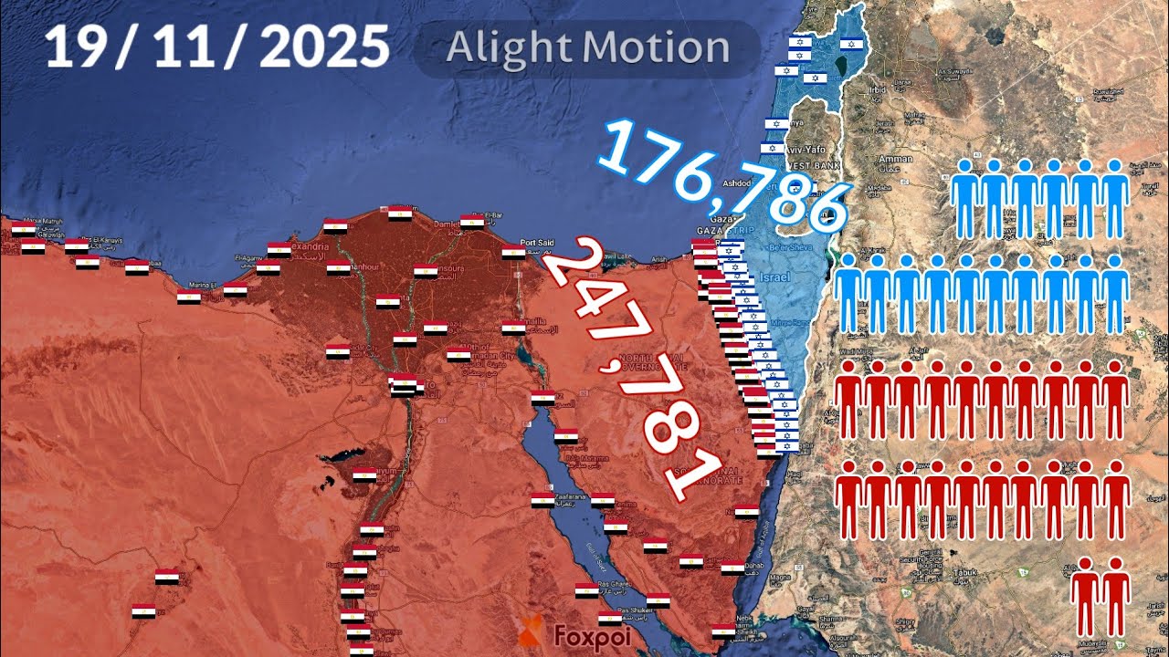 Egypt vs Israel using Google Earth (Only Fiction!!!)