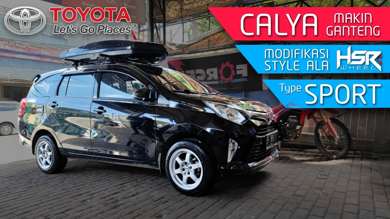 TOYOTA CALYA USE VELG HSR WHEEL RING 15 + BAN 185 60 || Nyobain modif sport ternyata ganteng juga,!!