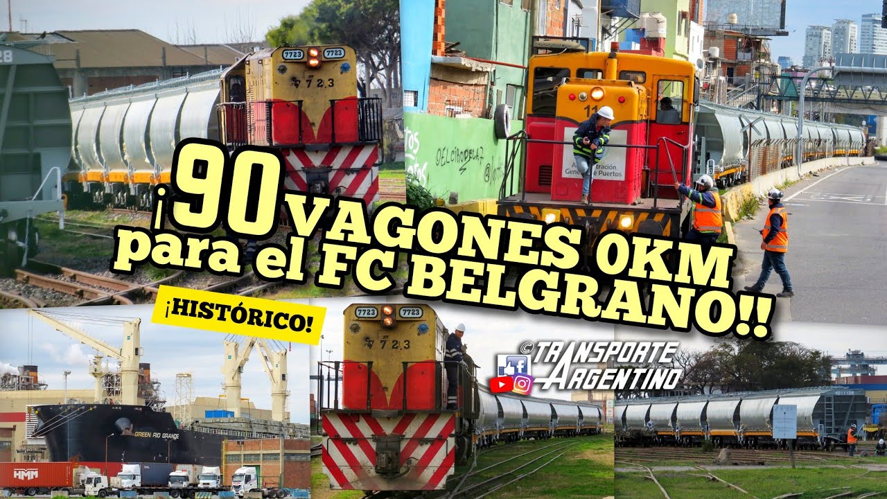 😱 ¡¡LLEGARON 90 VAGONES 0KM para el FERROCARRIL BELGRANO directo desde CHINA!! - Julio 2025
