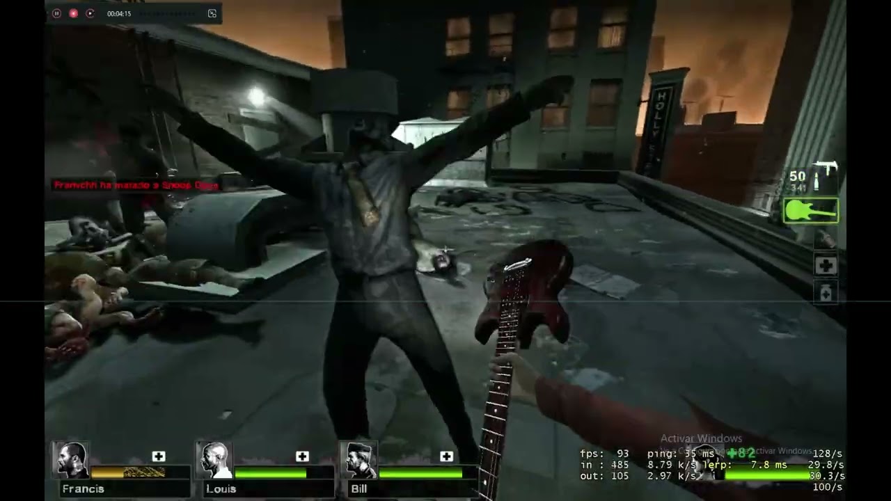 Jugando un enfrentamiento de left bien insano