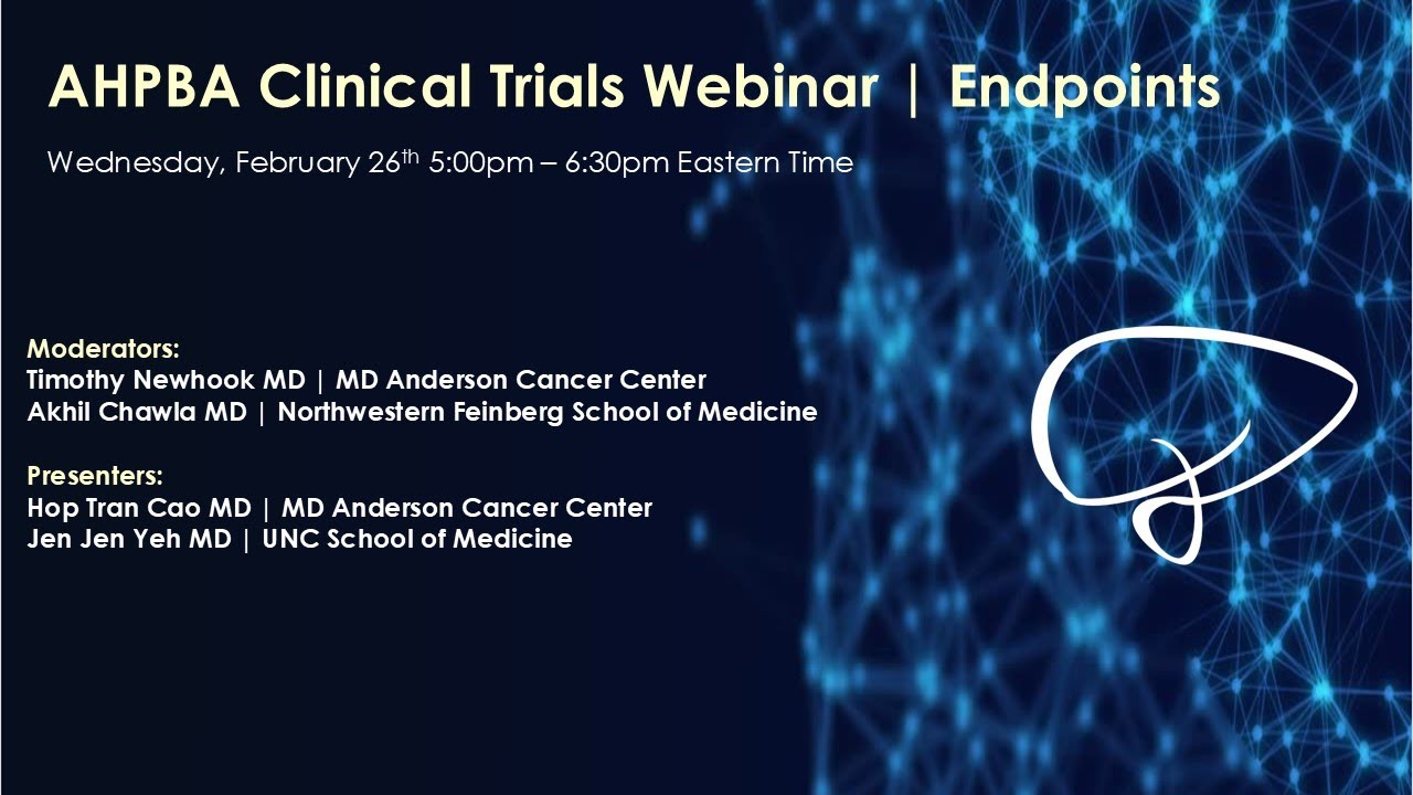 AHPBA Clinical Trials   Endpoints
