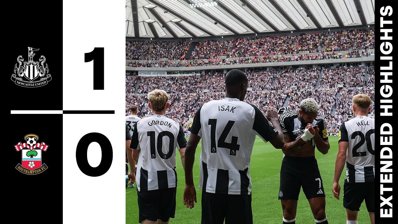 Newcastle United 1 Southampton 0 | EXTENDED Premier League Highlights